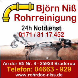Rohrreinigung Niß, Braderup