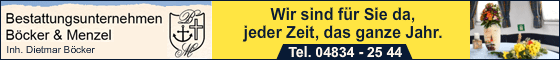 Büsumer Bestattungsunternehmen Böcker & Menzel Inhaber Dietmar Böcker