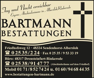 Beerdigungen Matthias Bartmann