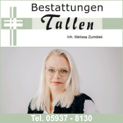 Bestattungen Tallen Inhaberin Melissa Zumdiek